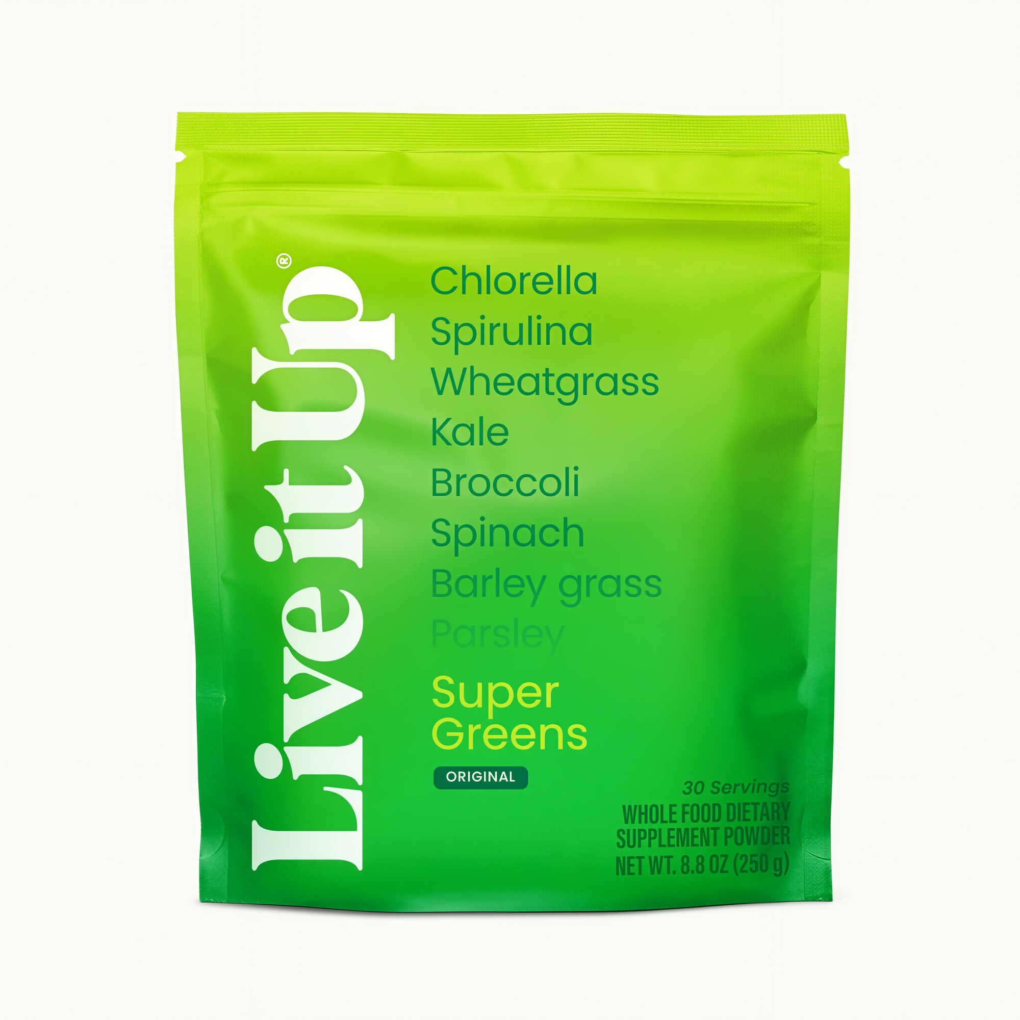 Live it Up Super Greens: Best All-Natural Greens Powder for Daily Health