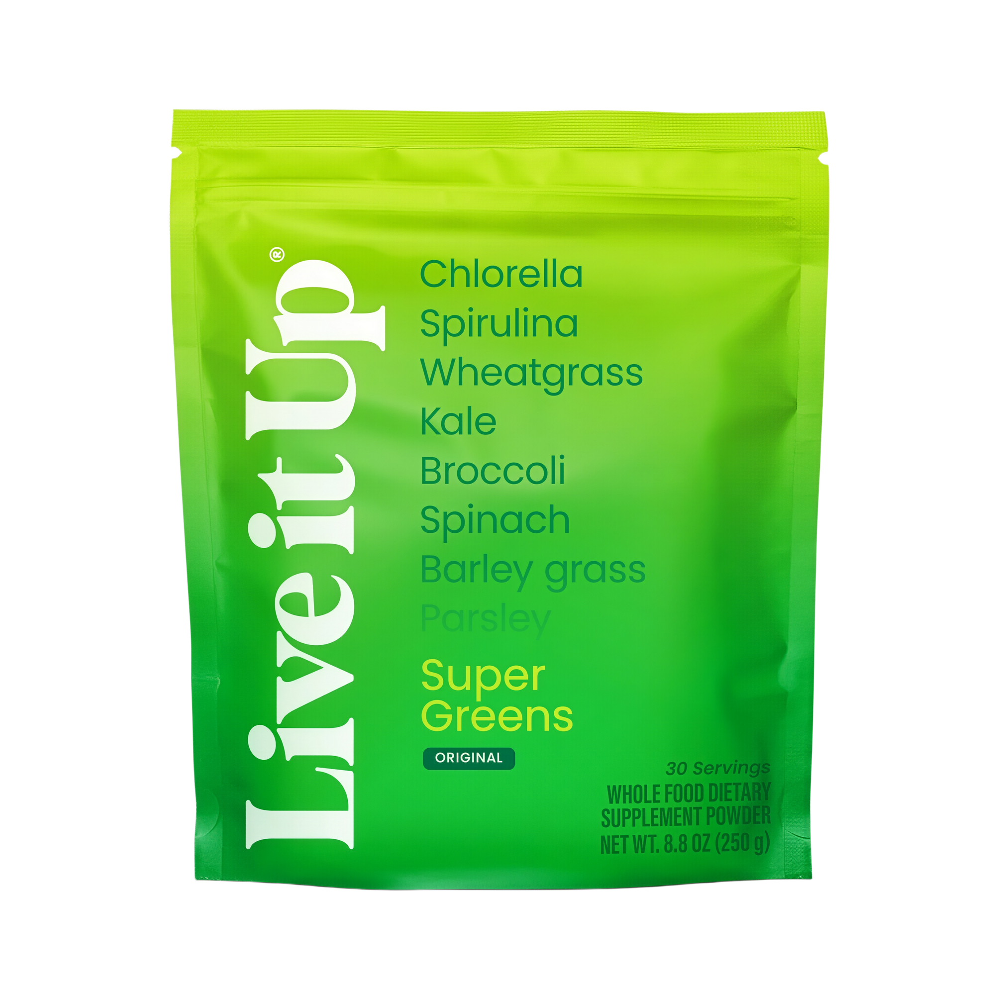 Live it Up Super Greens: Best All-Natural Greens Powder for Daily Health