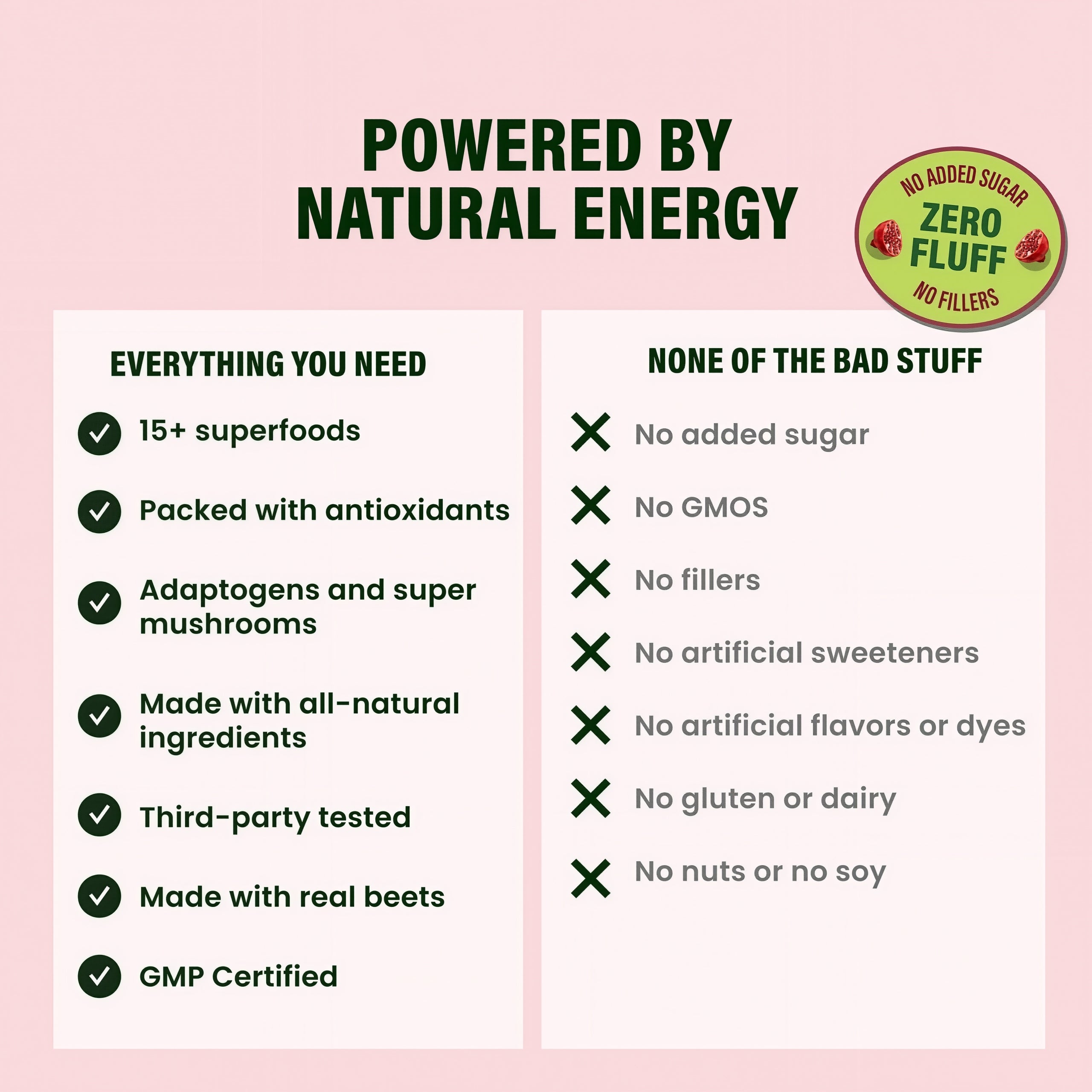 Live it Up Feel the Beet: Beetroot powder with adaptogens
